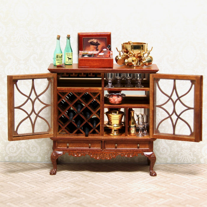 Bar cabinet, walnut, quality furniture