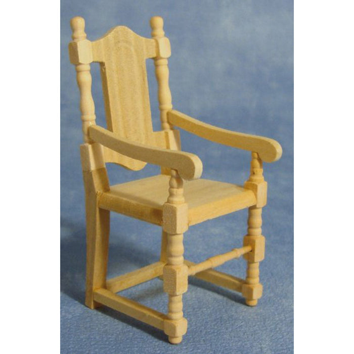 Chair with armrests, decorative, made of wood, 2 pcs