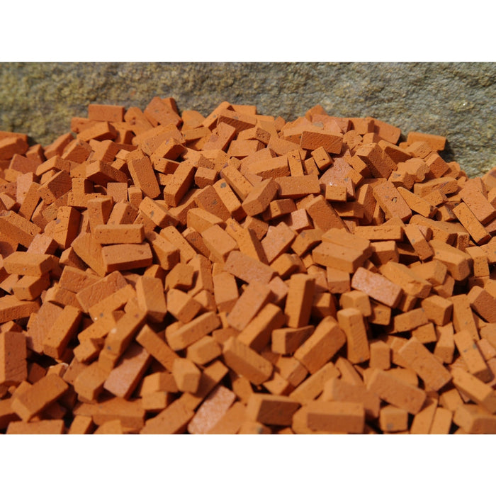 Burnt red brick, small, 100 pcs