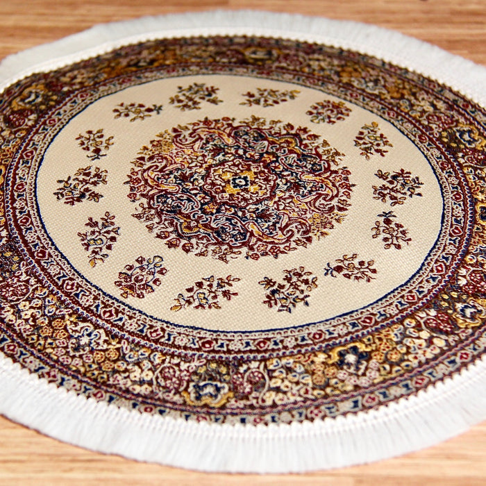 Carpet, oriental, beige Ø 19 cm