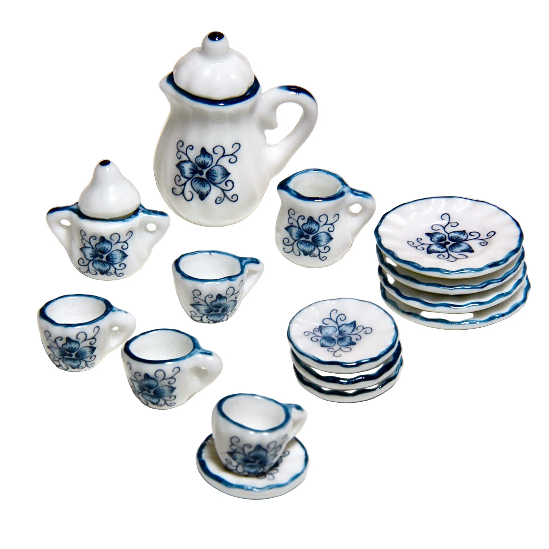 Miniatyyriastiat posliinia