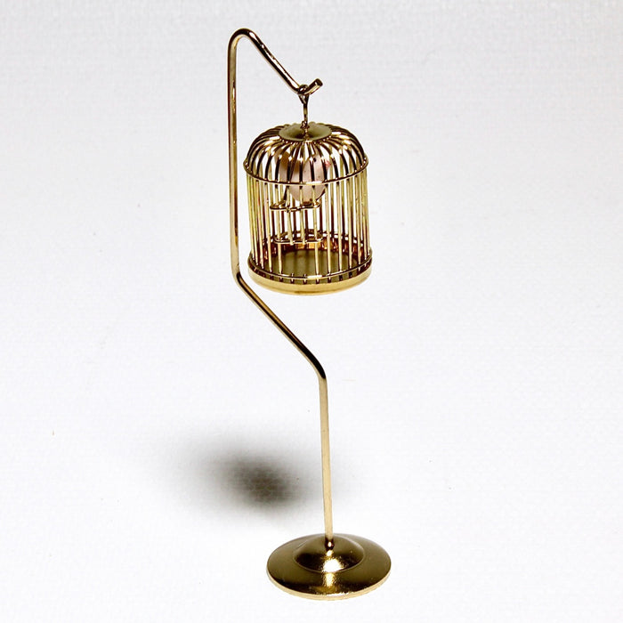 Footed birdcage, brass, 14 cm