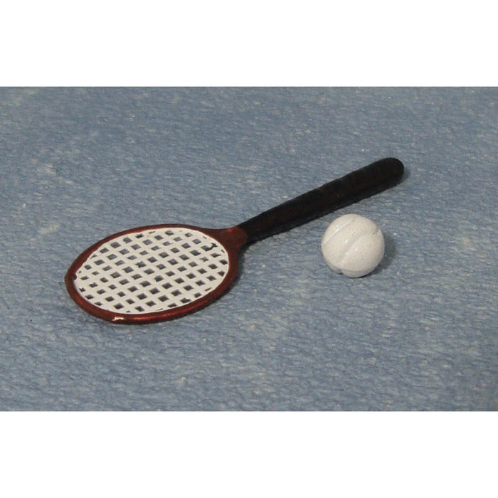 Tennisracket och boll