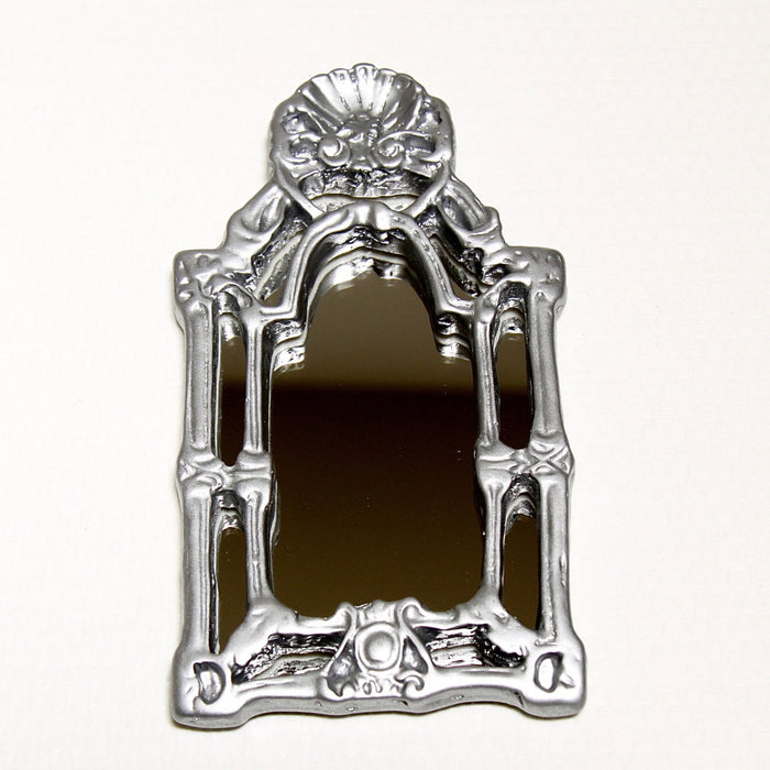 Victorian mirror, silver, 5.5 x 10.5 cm