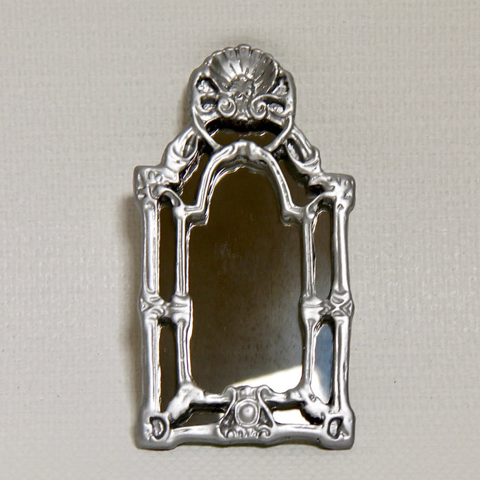 Victorian mirror, silver, 5.5 x 10.5 cm