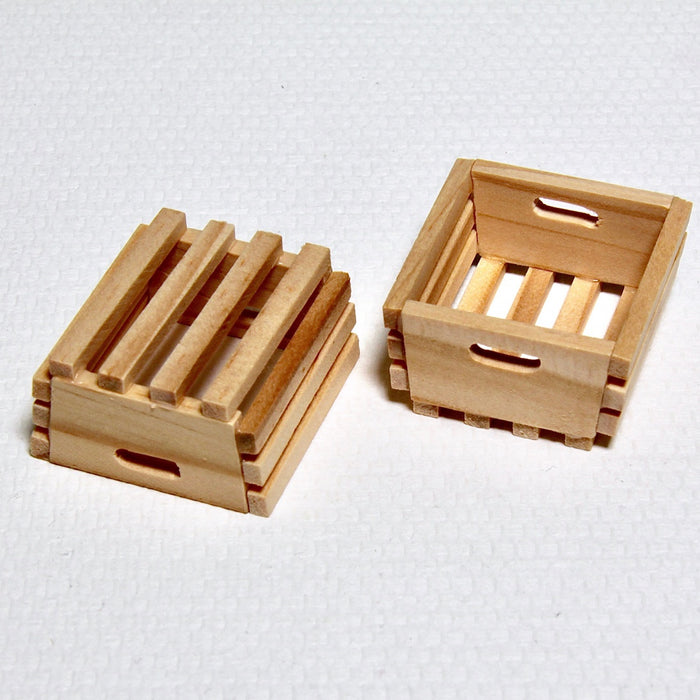 Wooden box, 3.9 x 3.7, slatted base, 2 pcs