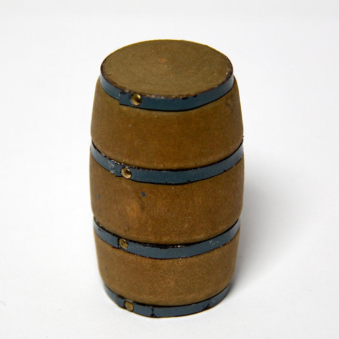 Barrel, patinated, painted