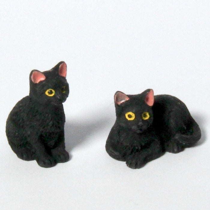 Black cat, resin, 1 pc