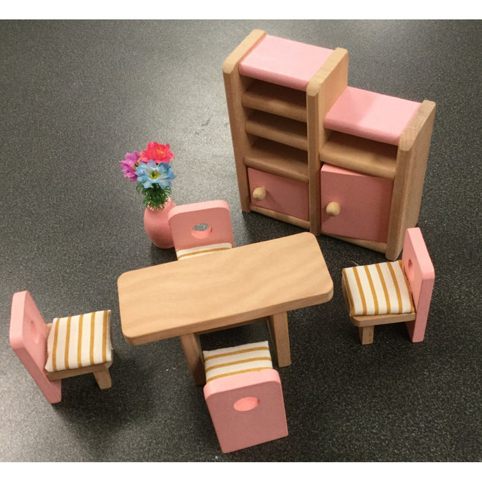 Children's dining room, pink