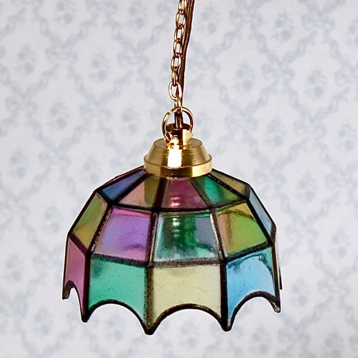 Ceiling lamp, Tiffany, colorful, 12 V