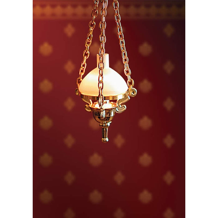 Ceiling lamp, oil lamp, brass, 12V