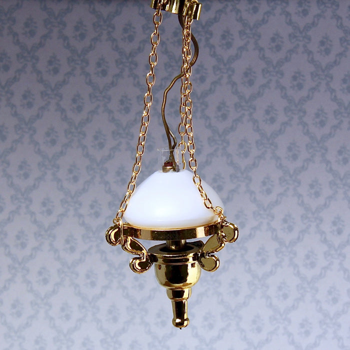 Ceiling lamp, oil lamp, brass, 12V