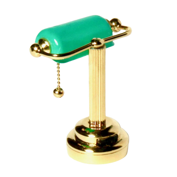 Table lamp, green dome, LED