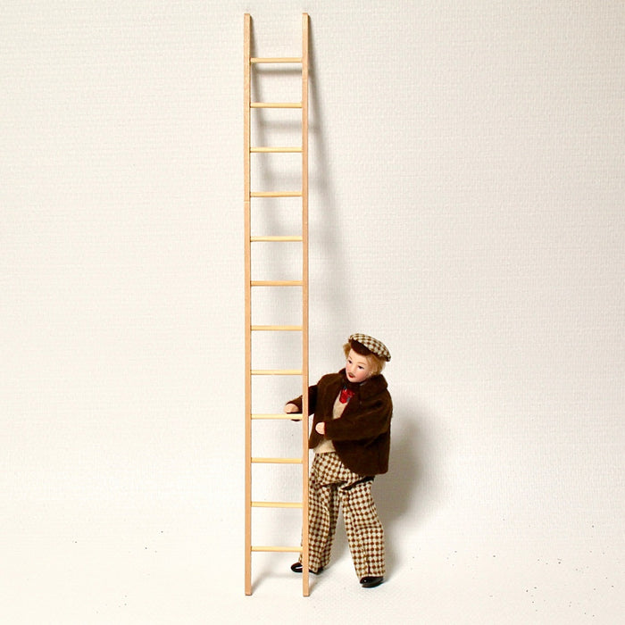 High ladder, made of wood, 30 cm