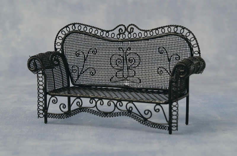 Black iron wire sofa