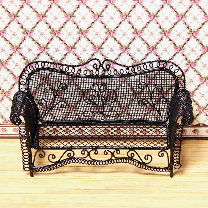 Black iron wire sofa