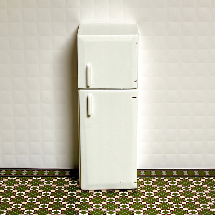 Refrigerator and freezer, white