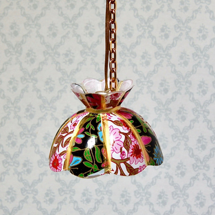 Ceiling lamp, floral Tiffany, 12V