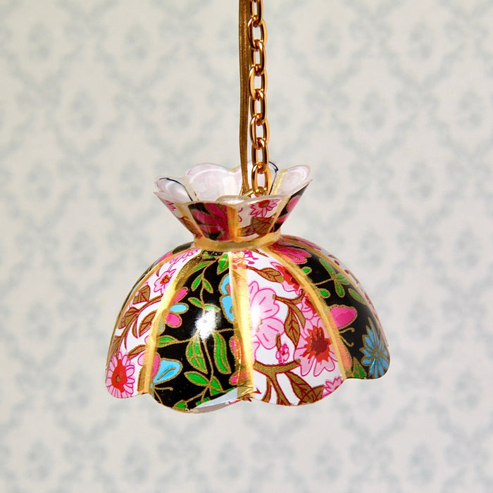 Ceiling lamp, floral Tiffany, 12V