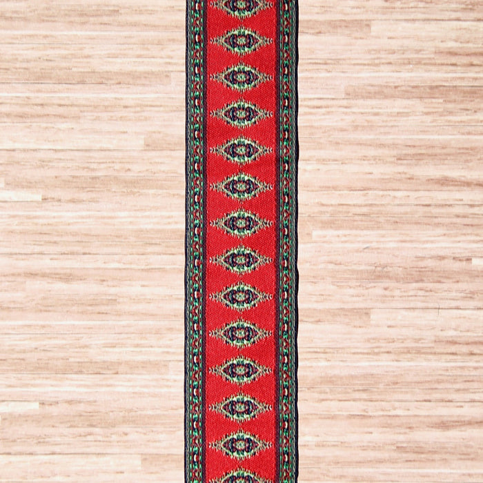 Stair carpet, red, 5 x 50 cm