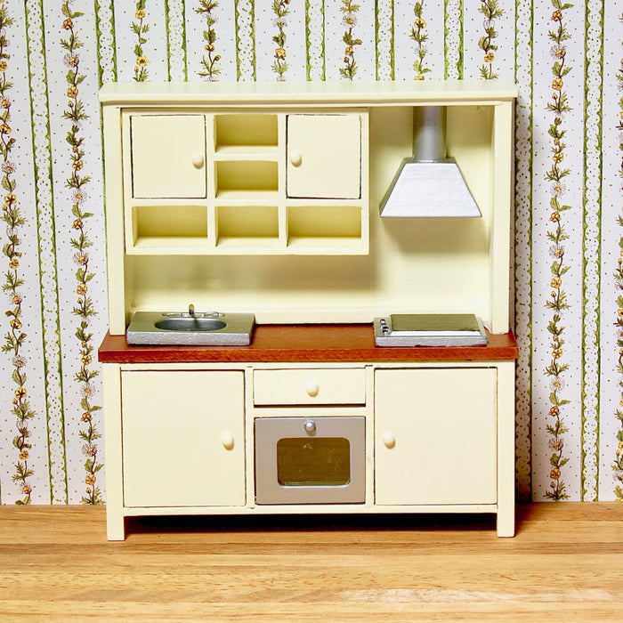 Shaker-style kitchen unit, creme