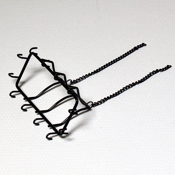 Hanging rack for pots, black metal