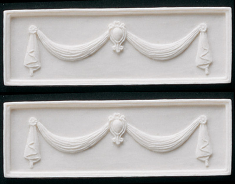 Koristepaneeli resiiniä, 2,2 x 7 cm, 2 kpl