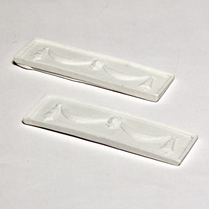 Koristepaneeli resiiniä, 2,2 x 7 cm, 2 kpl