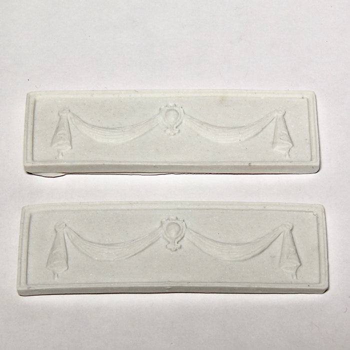 Koristepaneeli resiiniä, 2,2 x 7 cm, 2 kpl