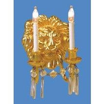 Crystal wall lamp, candle sconce 12 V