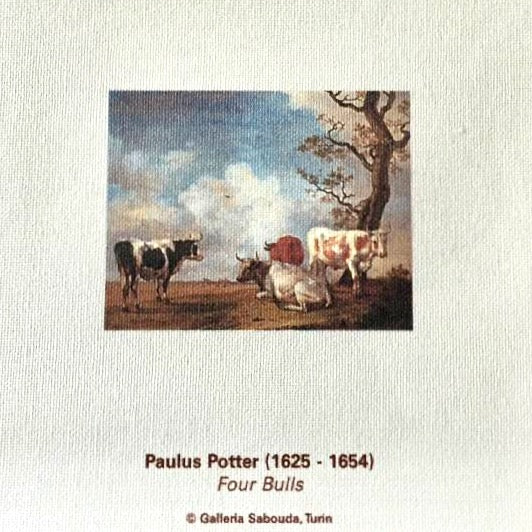 Painting Paulus Potter, 'Four Bulls'