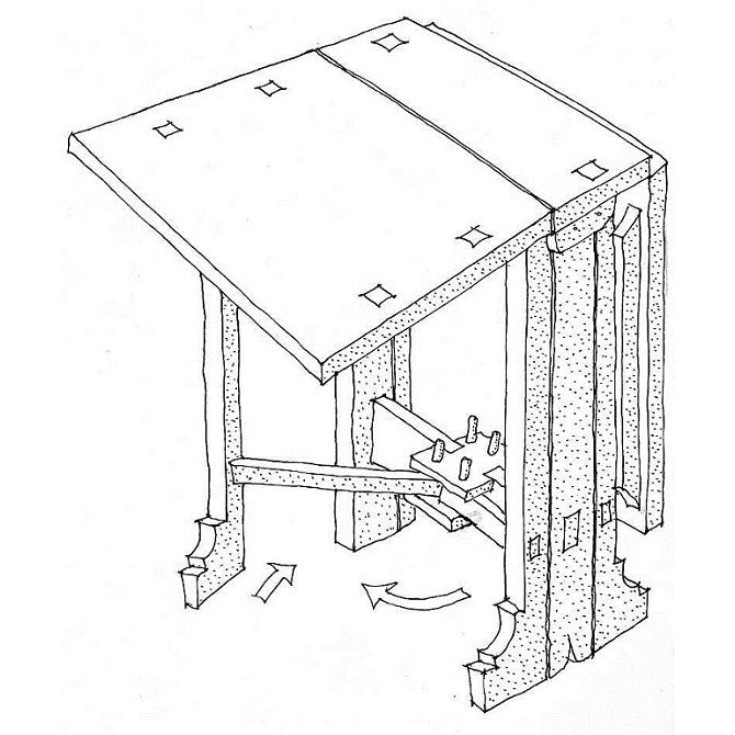 Klaff table, Kallfors manor house