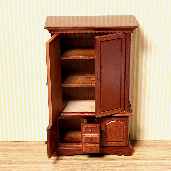 Cabinet with shelves, walnut