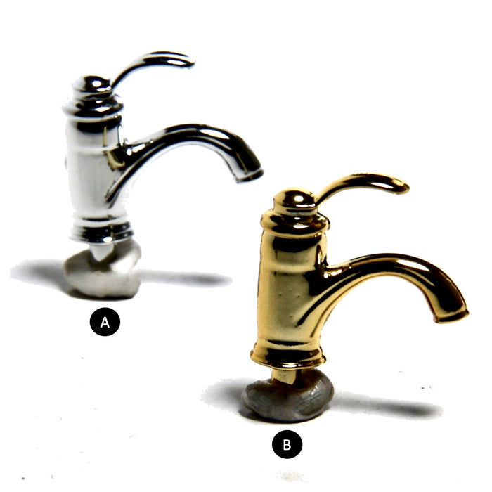 Single lever faucet, chrome or gold