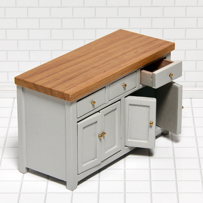 Sideboard / side table, gray and wood color