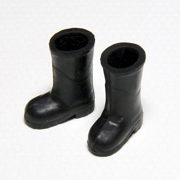 Heidi Ott black rubber boot 2.6x3cm