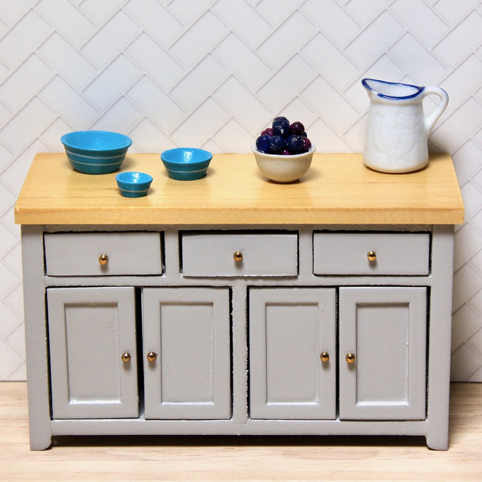 Sideboard / side table, gray and wood color