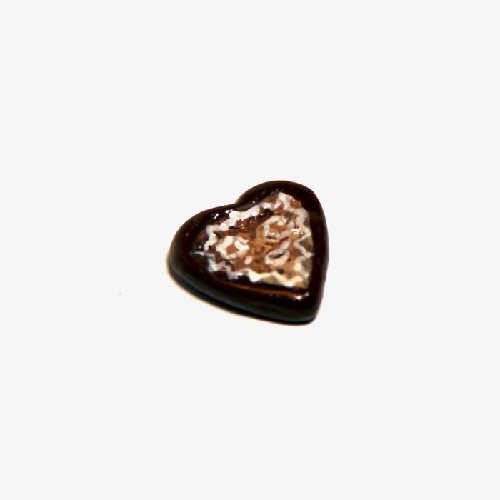 Gingerbread heart with frosting, large