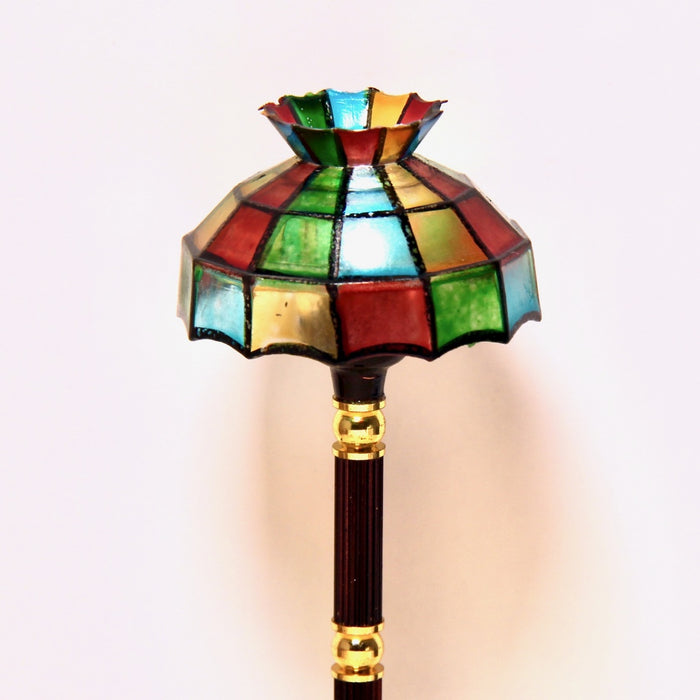 Foot lamp, Tiffany, colorful, 12 years