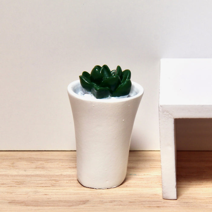 Succulent white pot, 4.2 cm