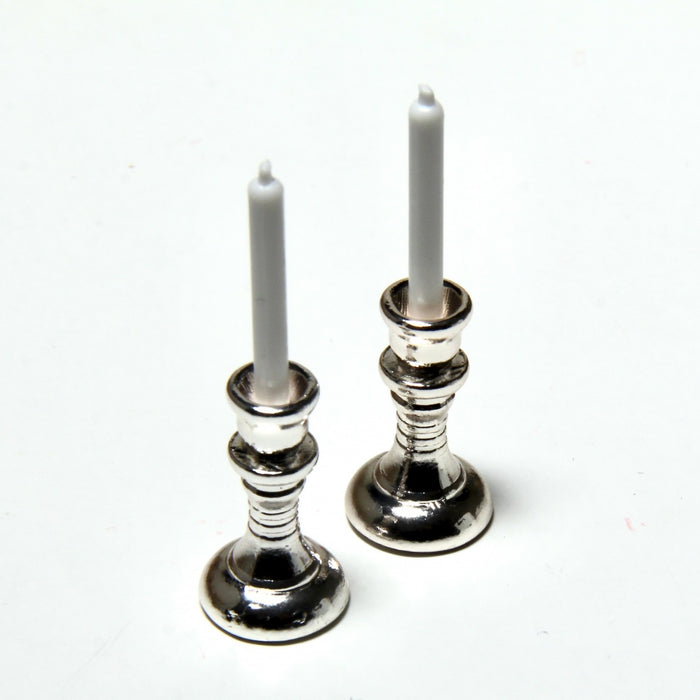 Candlestick, chrome, 2 pcs