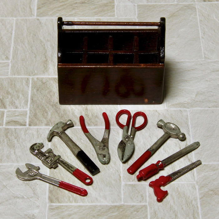 Tool kit and tools separately, 9 parts