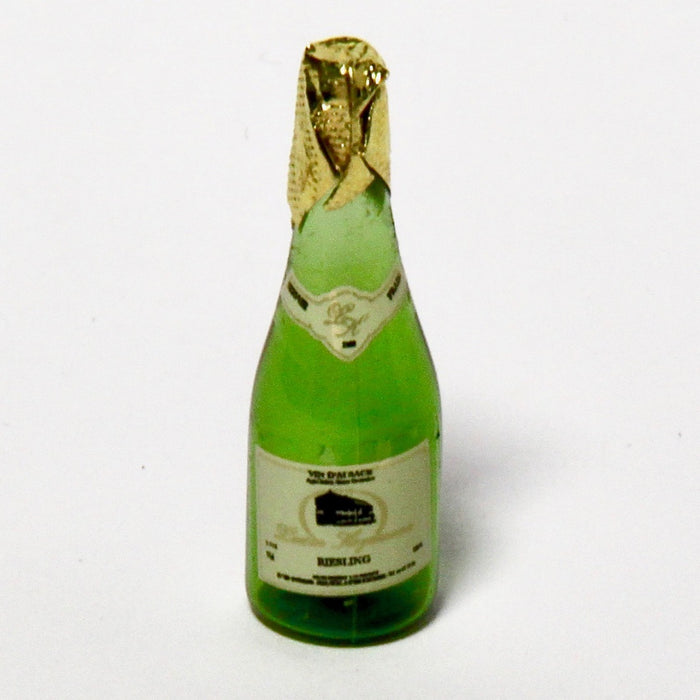 White wine bottle or champagne bottle, glass