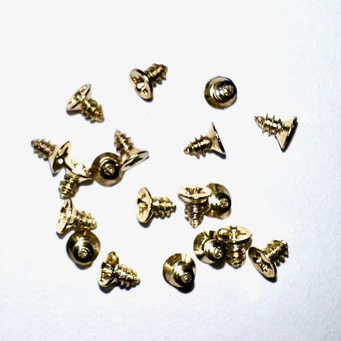 Screw, 4x2mm, brass, 20 pcs