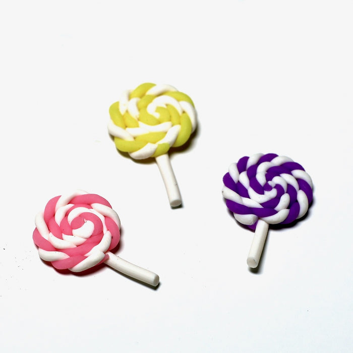 Lollipops, gul-lila.rosa, 3 st