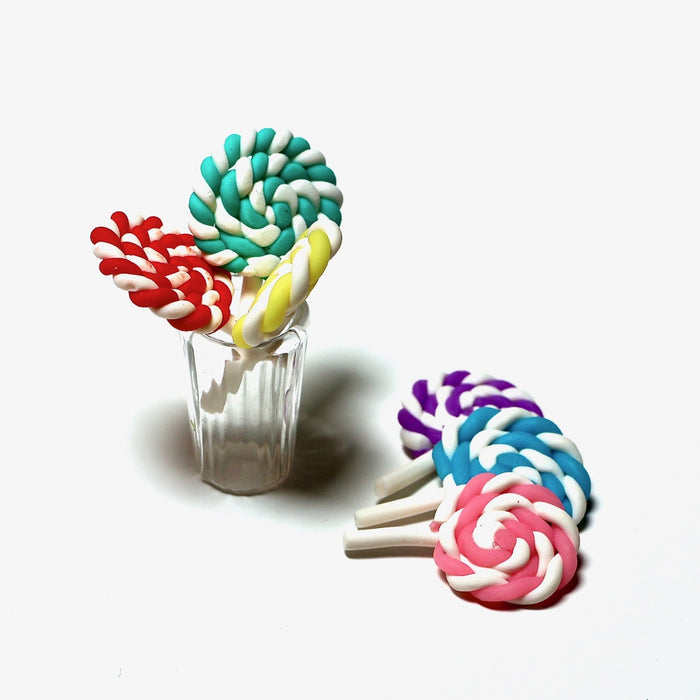 Lollipops, gul-lila.rosa, 3 st