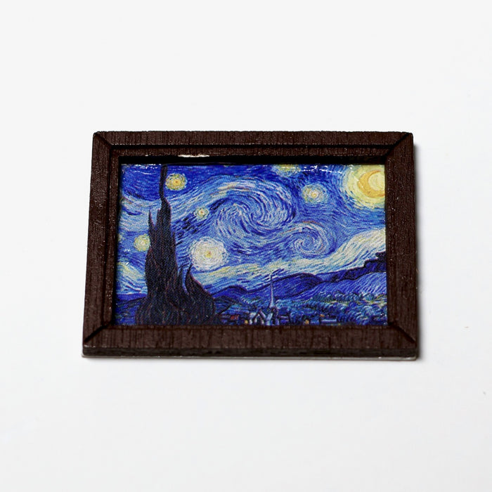 Board, night landscape, 3 x 4 cm