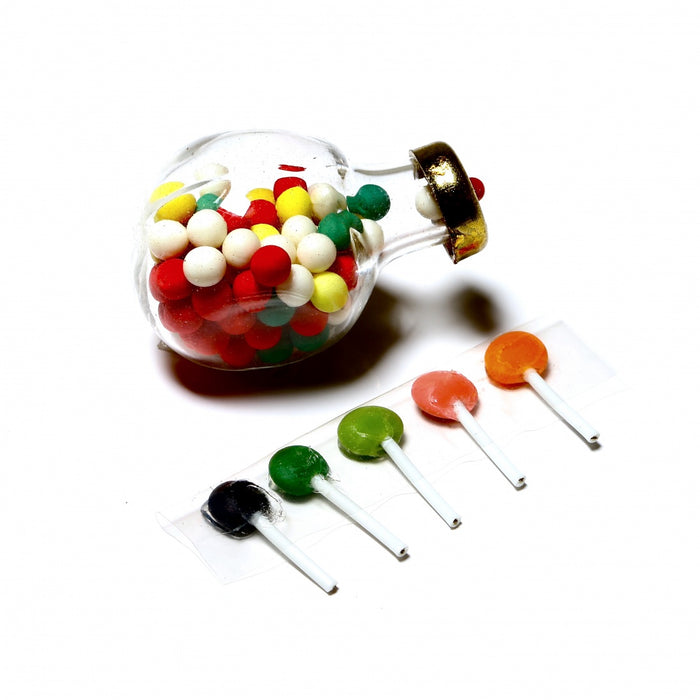 Lollipops in cellophane, small, 5 pcs