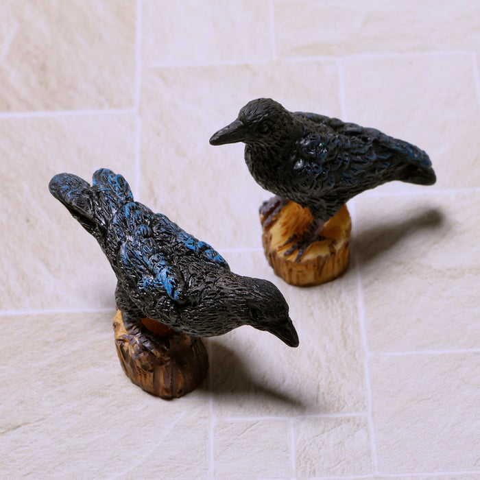 Crow, black, 2 pcs