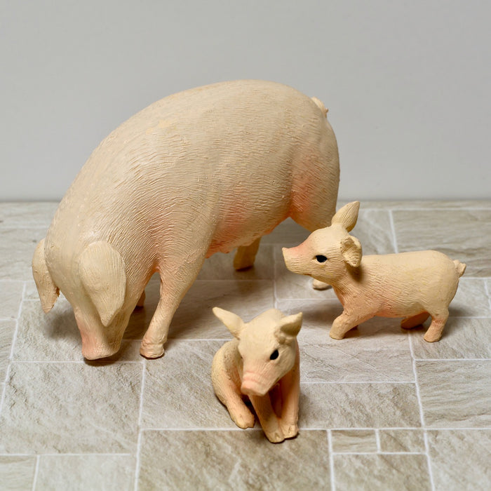 Piglet, small, pink, 2 pcs